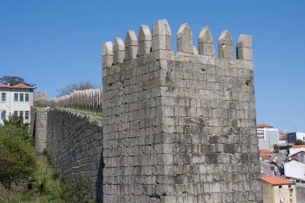 Część Muru Fernandine Porto Portugalia — Zdjęcie stockowe