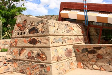 Scottsdale, Arizona, 30 Ağustos 2008: Frank Lloyd Wights 'ın evi Scottsdale, Az bilinen adıyla Taliesin West