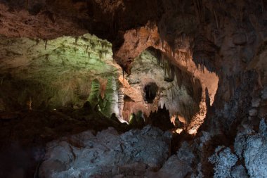 Carlsbad Mağaraları New Mexico. Mağaranın ana odası Büyük Oda olarak bilinir.