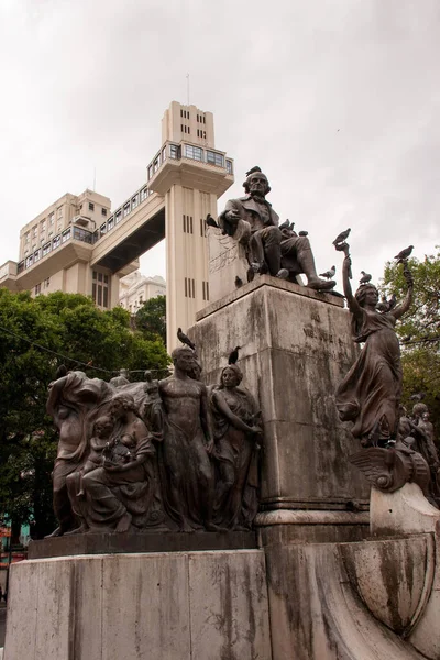 Salvador Bahia Brezilya Aralık 2011 Salvador Şehrindeki Asansör Lacerda Manzarası — Stok fotoğraf