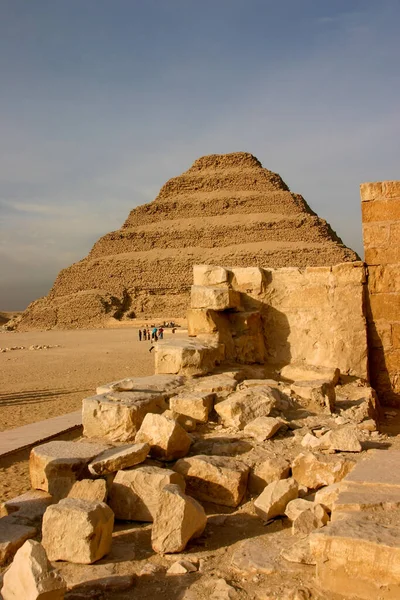 Stap Piramide Van Joseph Djoser Oudste Piramide Egypte Gelegen Buurt — Stockfoto