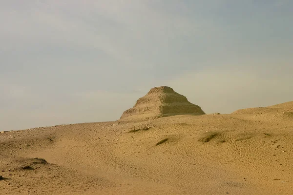 Pirâmide Passo Joseph Djoser Pirâmide Mais Velha Egipto Situada Perto — Fotografia de Stock