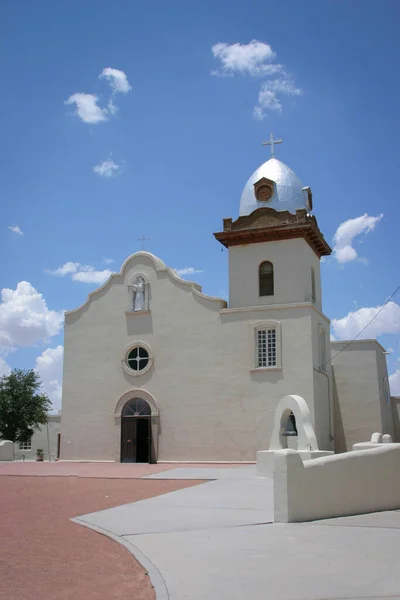 The Ysleta Mission near El Paso, Texas, part of the Historic Mission Trail in Texas