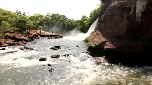 Cachoeira Prata Chapada Mesas City Carolina State Maranhao Brazil — Stock video