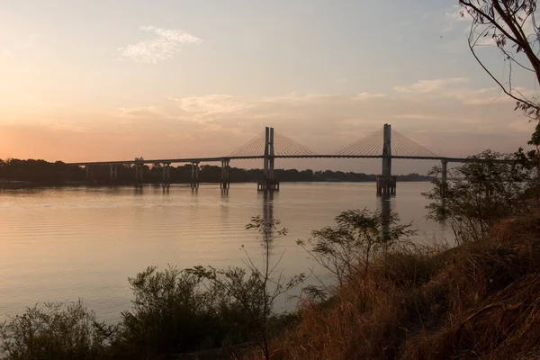 Imperatriz Bridge Tocantins River Imperatriz Brazil Connecting State Maranhao State — Stock Photo, Image