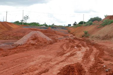Brezilya 'nın kuzeybatı bölgesinde yeni bir yol inşaatı