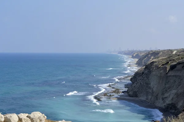 Apollonia praia perto de Tel Aviv . — Fotografia de Stock