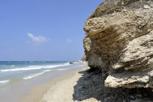 Plage de la mer Méditerranée, Israël — Photo