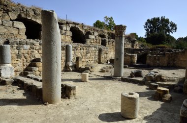 Agrippa palace ruins, Israel clipart