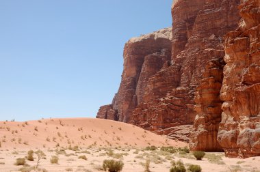 Wadi rum çöl, jordan.