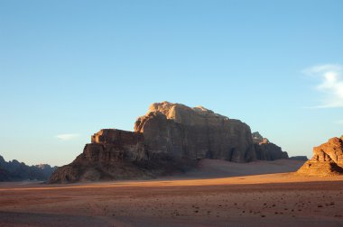 Wadi Rum akşam peyzaj, Jordan