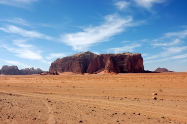 Wadi Rum dağ manzarası, Jordan