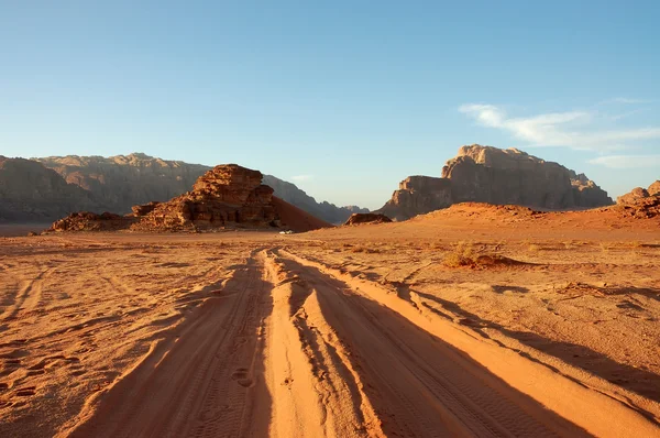 Noite em Wadi Rum, Jordânia . — Fotografia de Stock