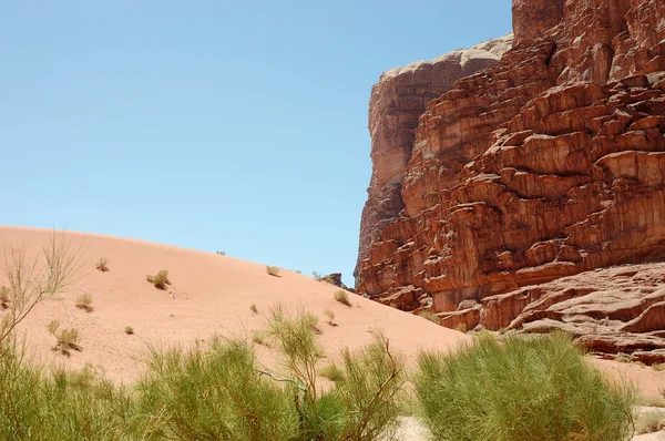 Wadi Rum landschap, Jordan — Stockfoto