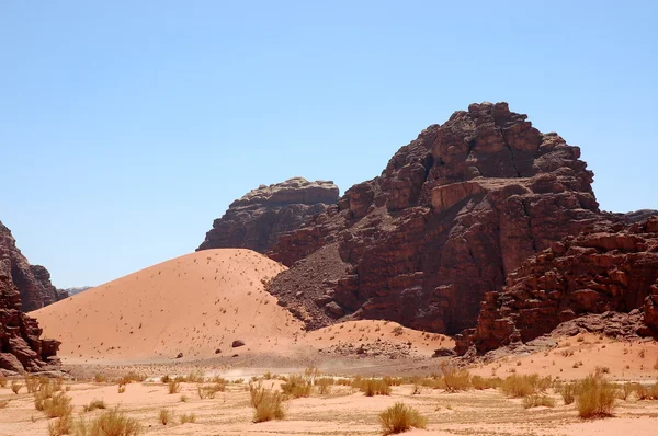 Wadi Rum deserto, Jordânia . — Fotografia de Stock