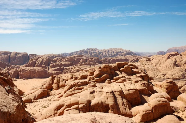 Wadi Rum Berglandschaft, Jordanien — Stockfoto