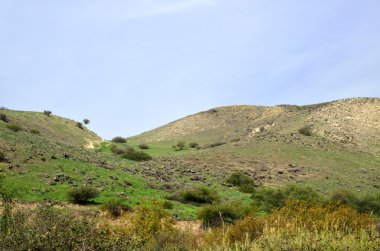 Golan Tepeleri manzara, İsrail.