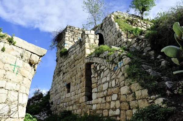 Anciennes ruines du village de Lifta . — Photo