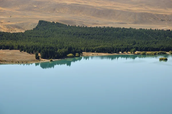 Paisaje del lago Tekapo en Nueva Zelanda . — Foto de Stock