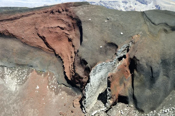 Červené kráter v národním parku Tongariro, Nz. — Stock fotografie