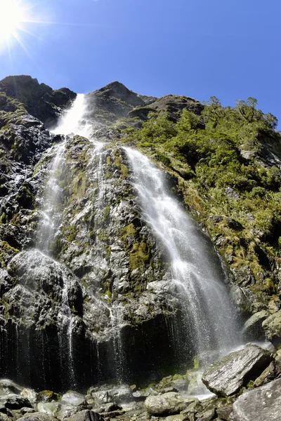 Routeburn vattenfall, Nya Zeeland — Stockfoto