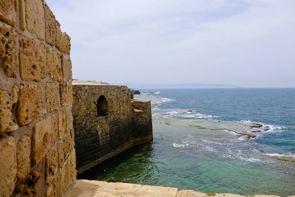 Velhas muralhas de Acre, Israel — Fotografia de Stock