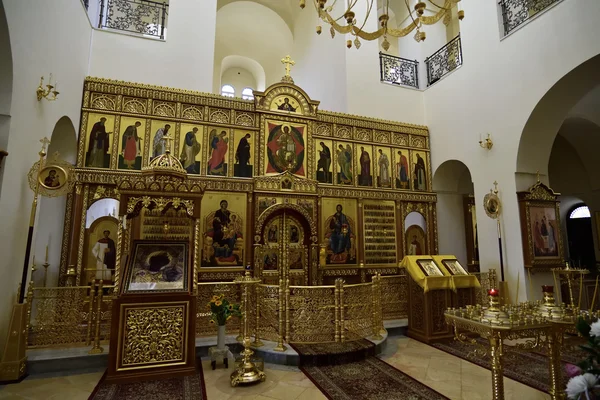 Iglesia ortodoxa rusa interior, Jerusalén —  Fotos de Stock