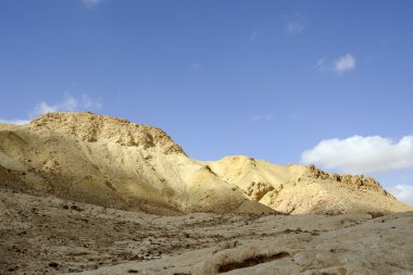 Sabah manzarada çöl dağlar, Jordan