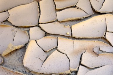 Çölde kuru toprak.