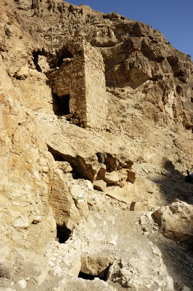 Oude ruïnes in Judea-woestijn. — Stockfoto
