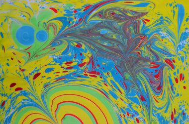 EBU - Antik oryantal çizim tekniği. Doğal Lüks. Tarz, mermer kıvrımları ya da agate dalgalarını da içerir. Lüks bir etki. Geleneksel Osmanlı mermer sanatı. soyut arkaplan