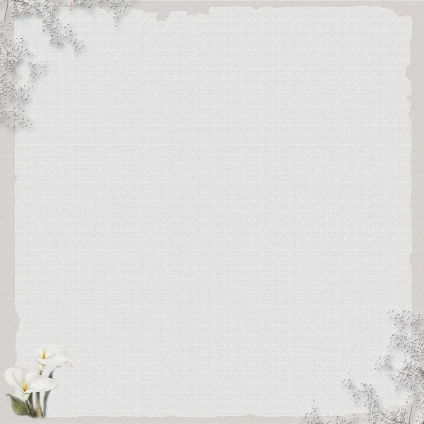 Flower winter letter romantic background — Stock Photo, Image
