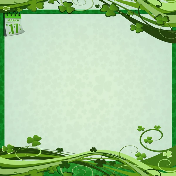 Green St. Patricks Day background — Stock Photo, Image