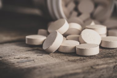 Bira mayası tabletleri. Besin takviyesi.