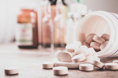 Bira mayası tabletleri. Besin takviyesi.