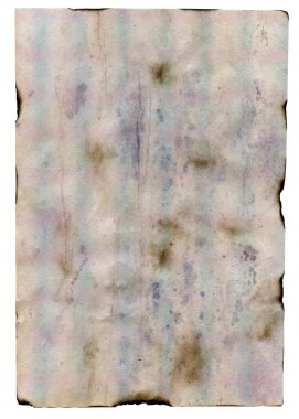 eski kağıt beyaz bir arka plan üzerinde yanmış..