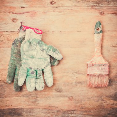 Boyama için kullanılan araçlar.