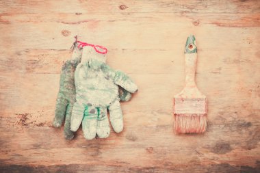 Boyama için kullanılan araçlar.