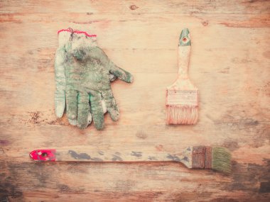 Boyama için kullanılan araçlar.