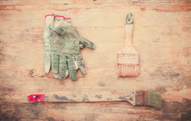 Boyama için kullanılan araçlar.