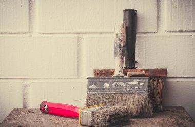 Boyama için kullanılan araçlar.