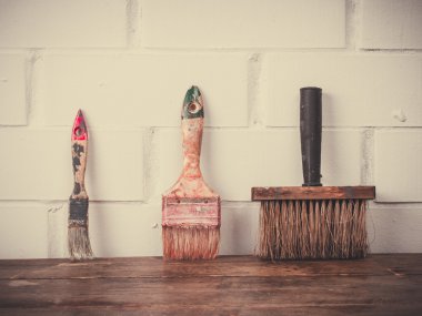 Boyama için kullanılan araçlar.