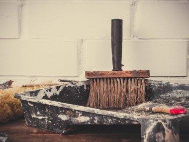 Boyama için kullanılan araçlar.