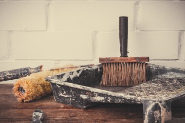 Boyama için kullanılan araçlar.