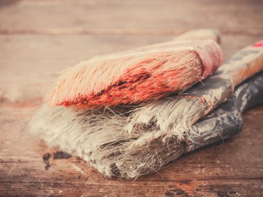 Boyama için kullanılan araçlar.