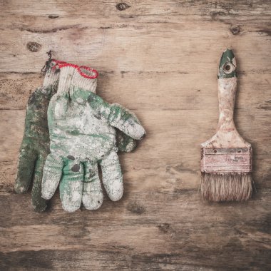 Boyama için kullanılan araçlar.