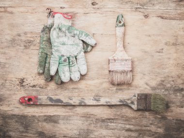 Boyama için kullanılan araçlar.