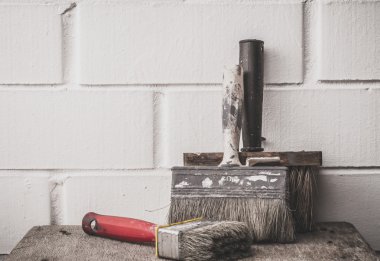 Boyama için kullanılan araçlar.