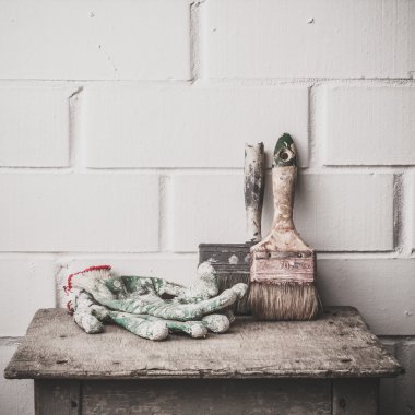 Boyama için kullanılan araçlar.