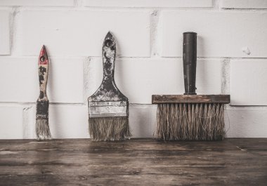 Boyama için kullanılan araçlar.